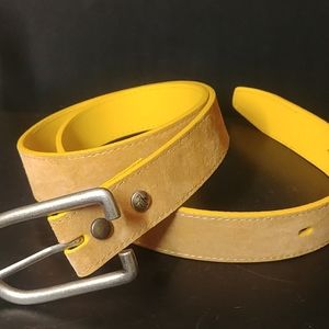 Penguin Tan Suede Belt 36 Buckled